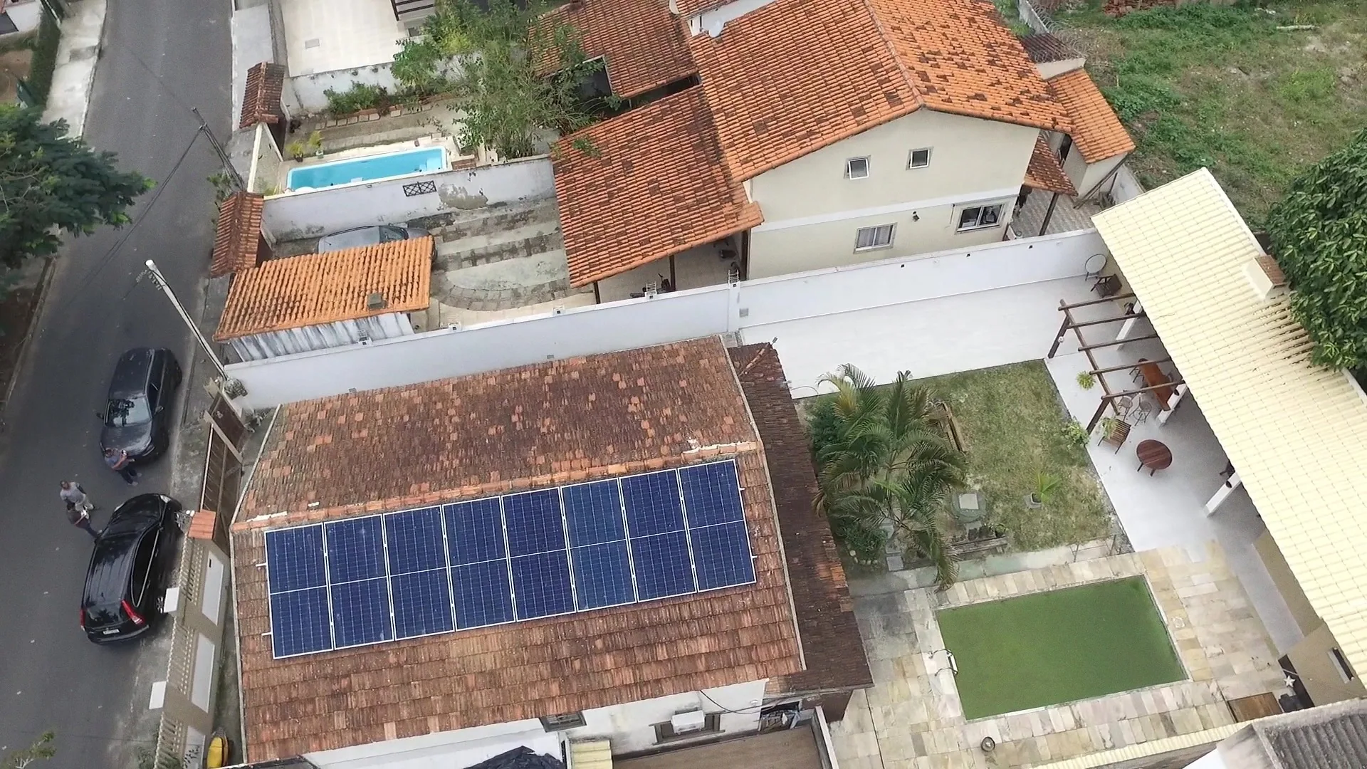 Vídeo aéreo do projeto